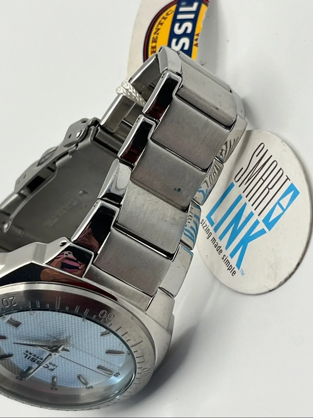 Fossil Silver Stainless Steel Men's Watch with White Dial